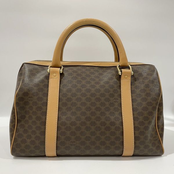 20457952 2 CELINE Macadam Triomphe Boston Bag Brown