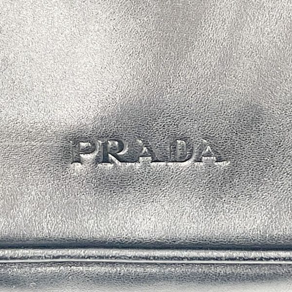 20460518 10 Prada Logo Nappa Plastic Handle Shoulder Bag