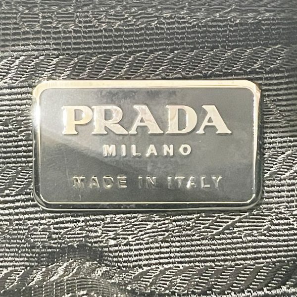 20460518 6 Prada Logo Nappa Plastic Handle Shoulder Bag