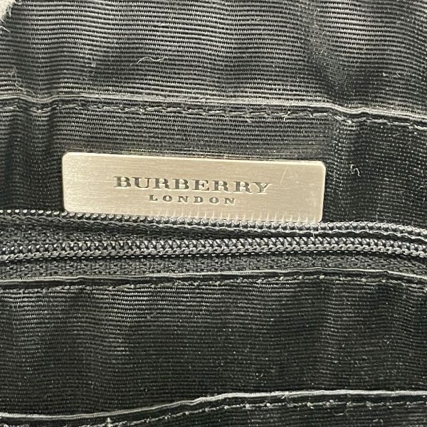 20460523 6 Burberry Logo Stitch Braided Tote Shoulder Bag Black