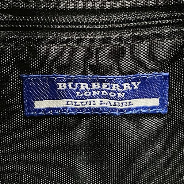 20460903 10 Burberry Blue Label Checked Handle Design Side Belt Handbag