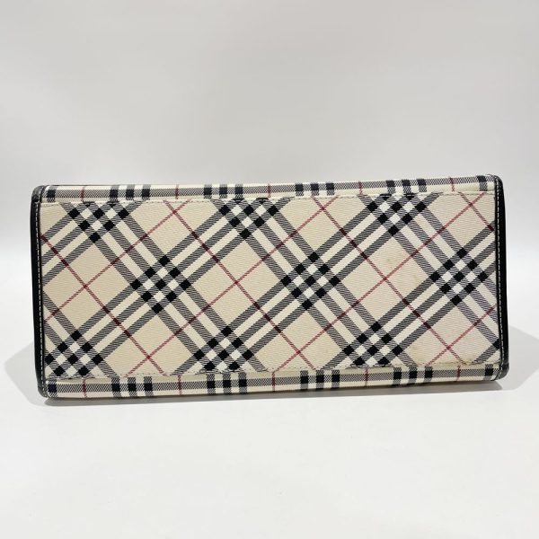 20460903 4 Burberry Blue Label Checked Handle Design Side Belt Handbag