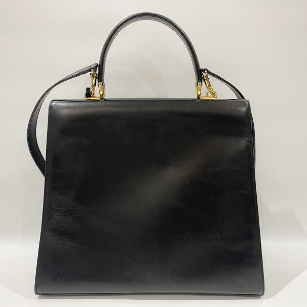 20460908 2 GUCCI Ladylock Top Handle Handbag Black