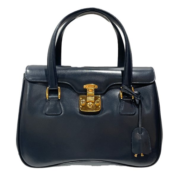 20460938 1 GUCCI Ladylock Handbag Navy