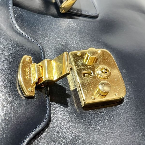 20460938 13 GUCCI Ladylock Handbag Navy