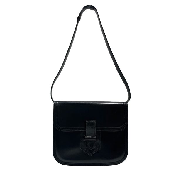 20462019 1 Prada Triangle Logo Plate Mini Pouch Black