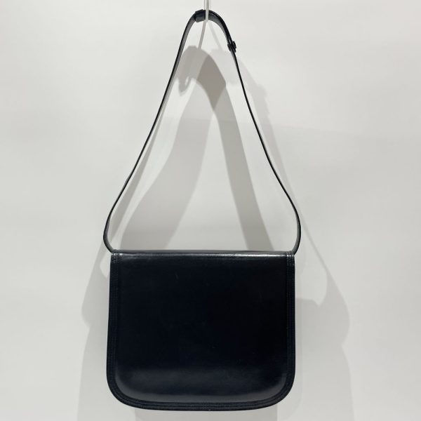 20462019 2 Prada Triangle Logo Plate Mini Pouch Black