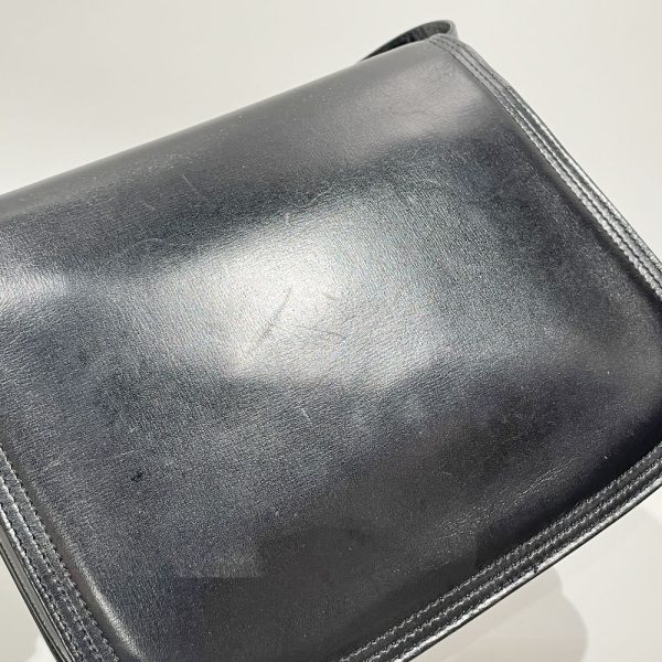 20462019 9 Prada Triangle Logo Plate Mini Pouch Black