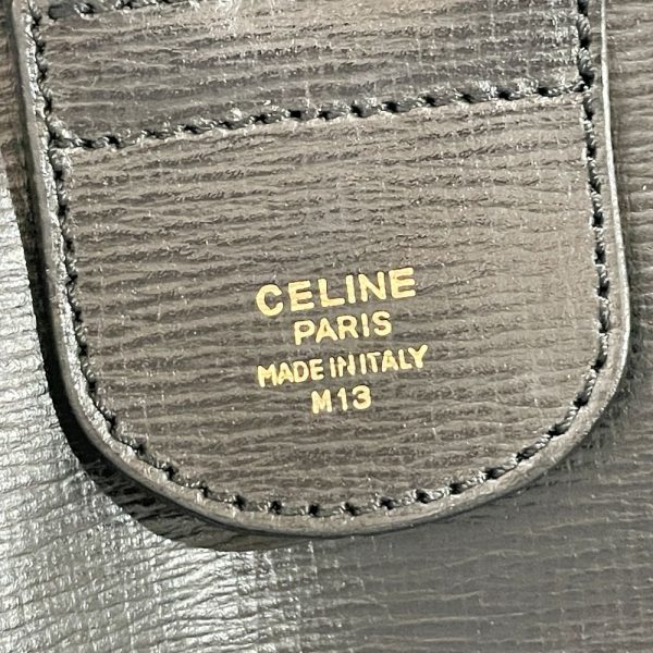 20462020 13 CELINE Macadam Boston Bag Black