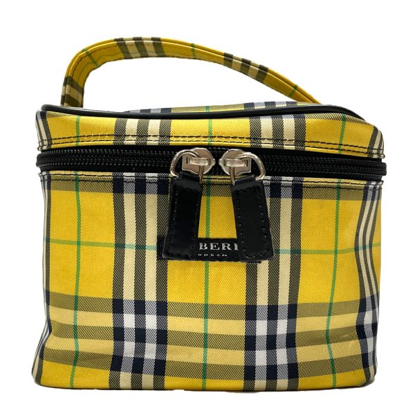 20462144 1 Burberry London Check Vanity Handbag Yellow