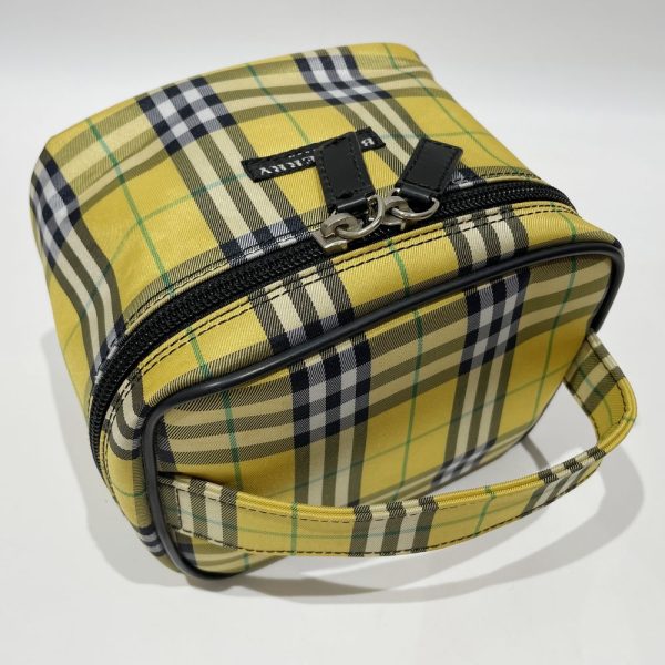 20462144 7 Burberry London Check Vanity Handbag Yellow