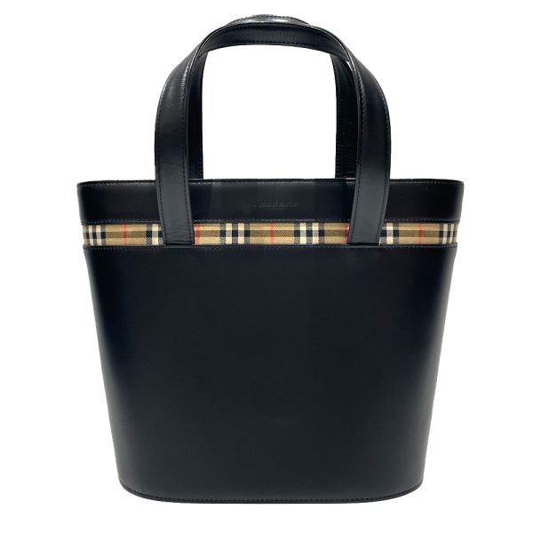 20462153 1 Burberry Logo Bucket Type Internal Check Handbag