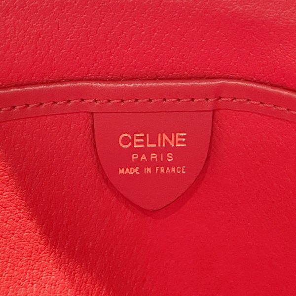 20462269 13 CELINE Circle Logo Shoulder Bag Red