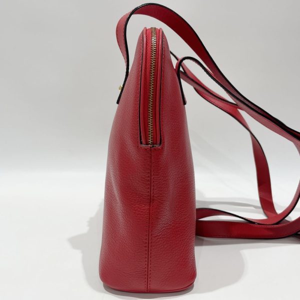 20462269 2 CELINE Circle Logo Shoulder Bag Red