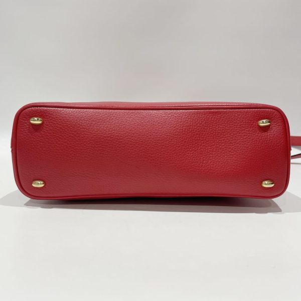 20462269 3 CELINE Circle Logo Shoulder Bag Red