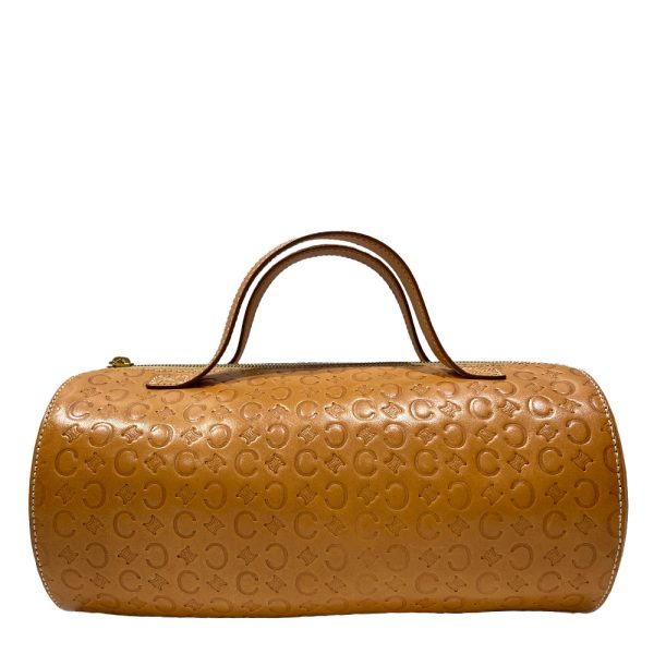 20462547 1 CELINE C Macadam Cylindrical Drum Handbag Brown