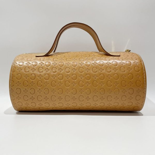 20462547 2 CELINE C Macadam Cylindrical Drum Handbag Brown