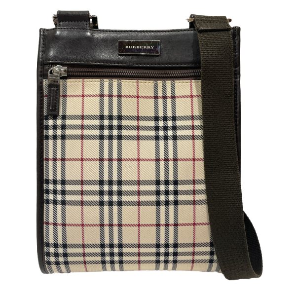 20462950 1 Burberry Check Crossbody Bag Biege