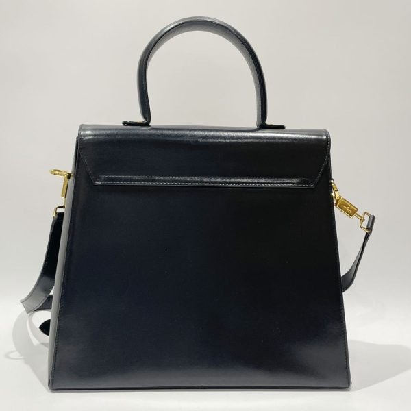 20462951 2 Salvatore Ferragamo Gancini 2Way Top Handle Handbag Black