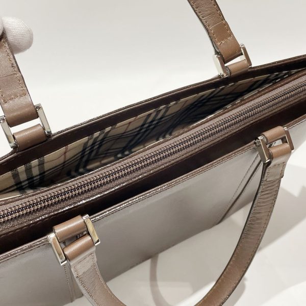 20465078 14 Burberry Logo Internal Check Handbag