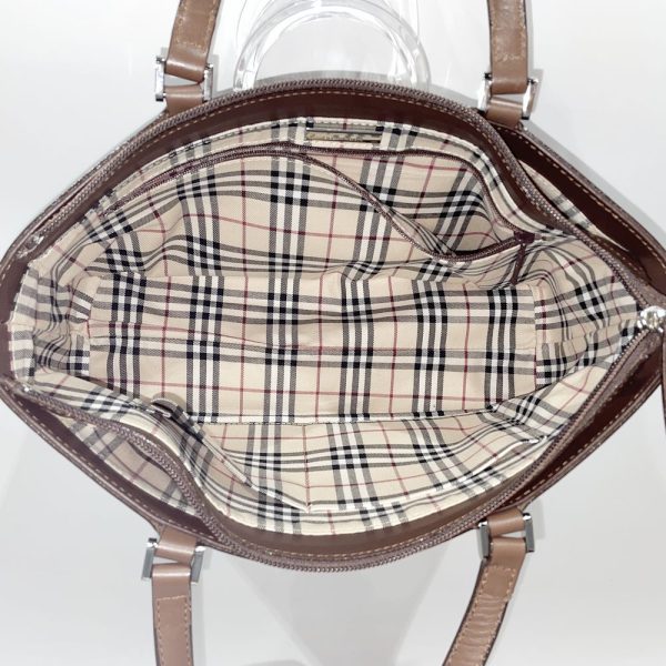 20465078 7 Burberry Logo Internal Check Handbag