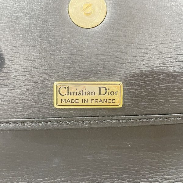 20465482 9 Christian Dior CD Logo Plate Crossbody Shoulder Bag Black