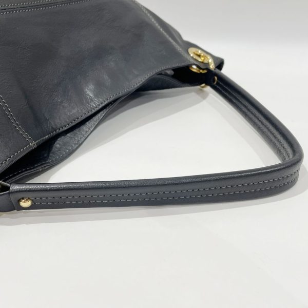 20467981 7 BURBERRY BLUE LABEL Shoulder Bag Logo Side Pocket Internal Check Bag Black