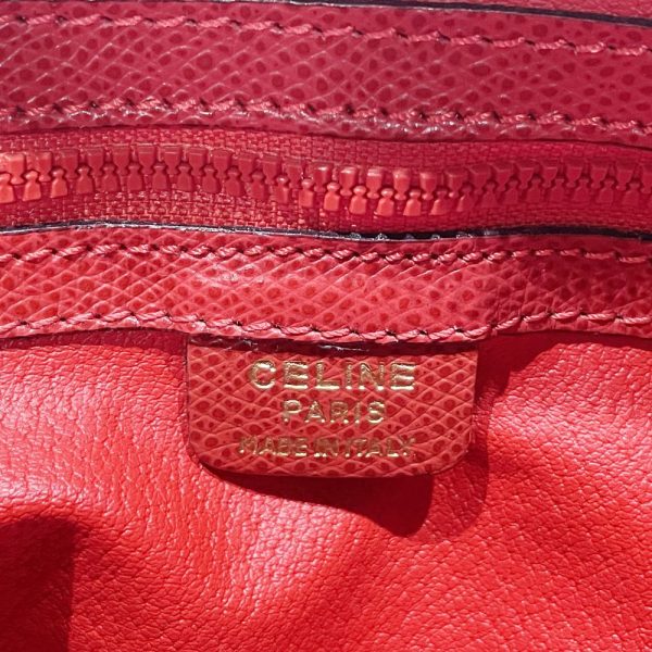 20467987 10 CELINE Logo Mini Handbag Red