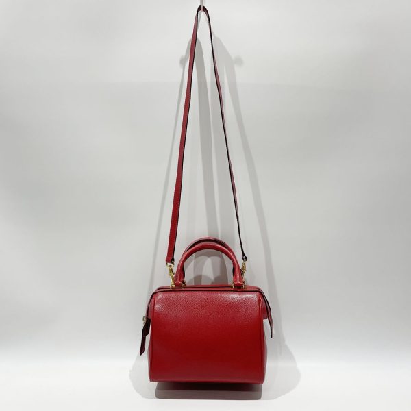 20467987 9 CELINE Logo Mini Handbag Red