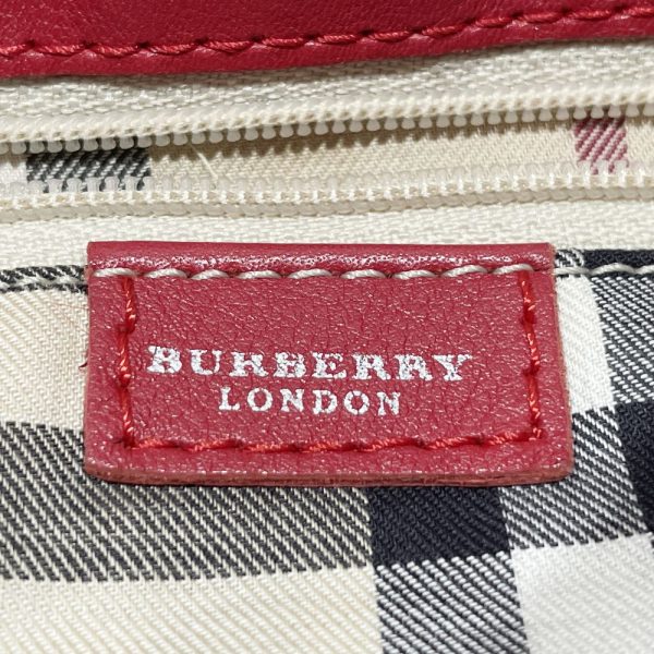 20469093 6 Burberry London Front Pocket Internal Check Red Shoulder Bag