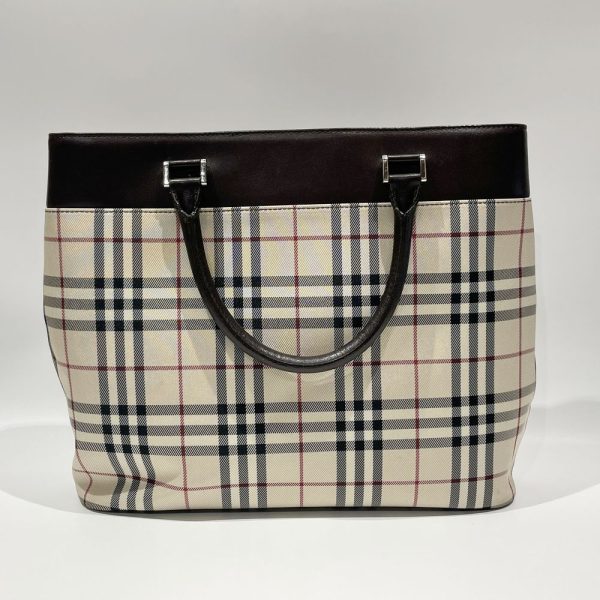 20469096 2 Burberry Logo Plate Check Handbag