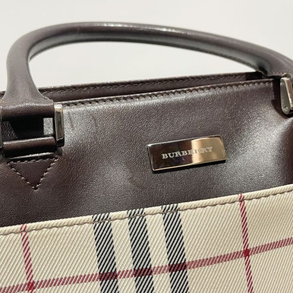 20469096 6 Burberry Logo Plate Check Handbag