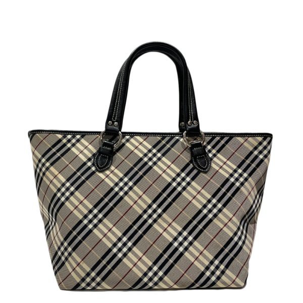 20469097 1 Burberry Blue Label Tote Bag Check Large Capacity Bag Biege