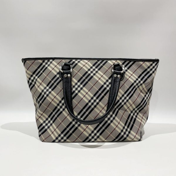 20469097 2 Burberry Blue Label Tote Bag Check Large Capacity Bag Biege