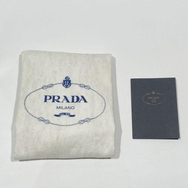 20470835 12 Prada Logo Plastic Handle Nappa Shoulder Bag