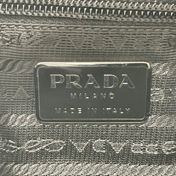 20470835 8 Prada Logo Plastic Handle Nappa Shoulder Bag