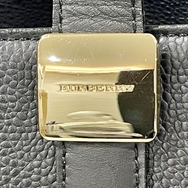 20470843 8 BURBERRY Handbag Logo Plate Internal Check Bag Black