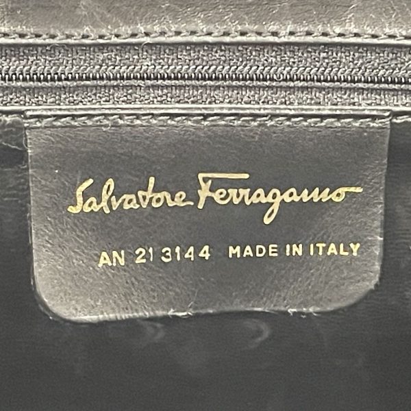 20472408 14 Salvatore Ferragamo Double Gancini Crossbody Shoulder Bag Black