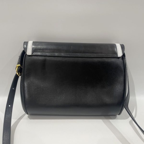 20472408 2 Salvatore Ferragamo Double Gancini Crossbody Shoulder Bag Black