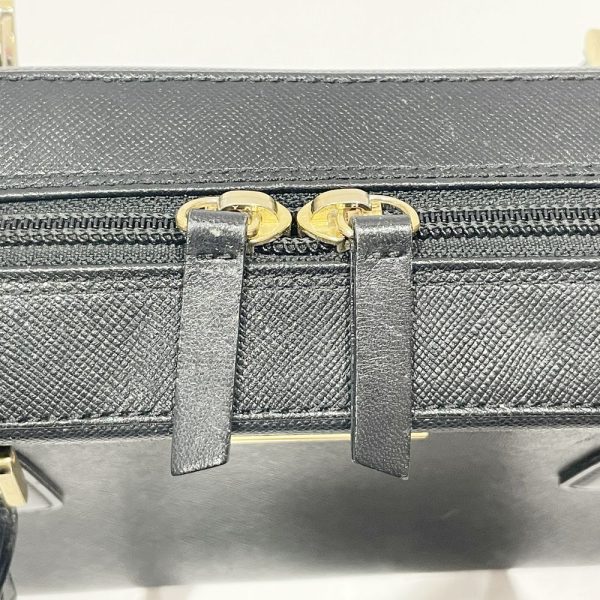 20472414 10 BURBERRY Handbag Logo Plate Internal Check Mini Bag Black