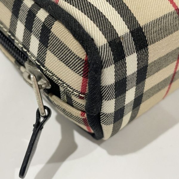 20473415 6 Burberry Handbag Check Mini Pouch Beige