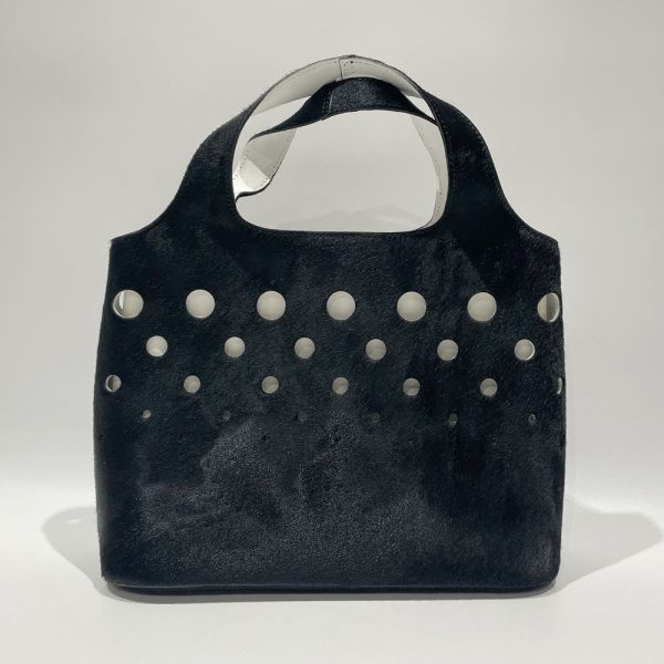 20473426 2 Salvatore Ferragamo Punching Dot Handbag Black