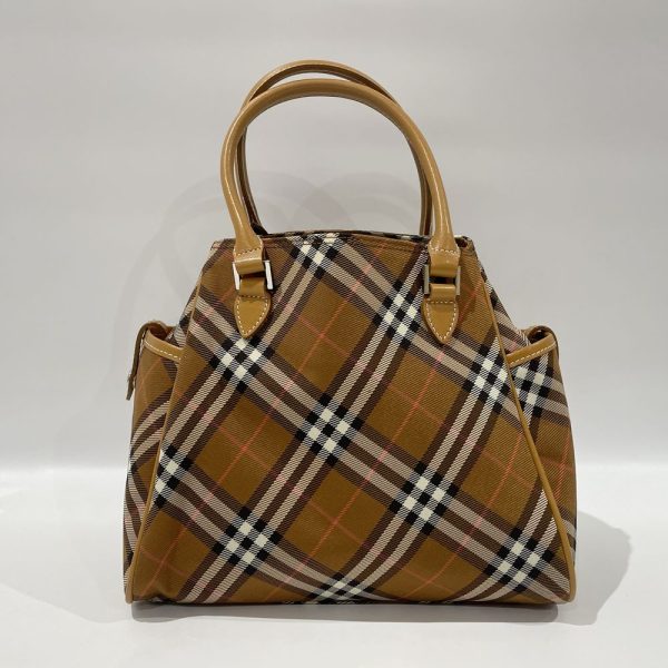 20473435 2 Burberry Blue Label Tote Bag Check Side Pocket