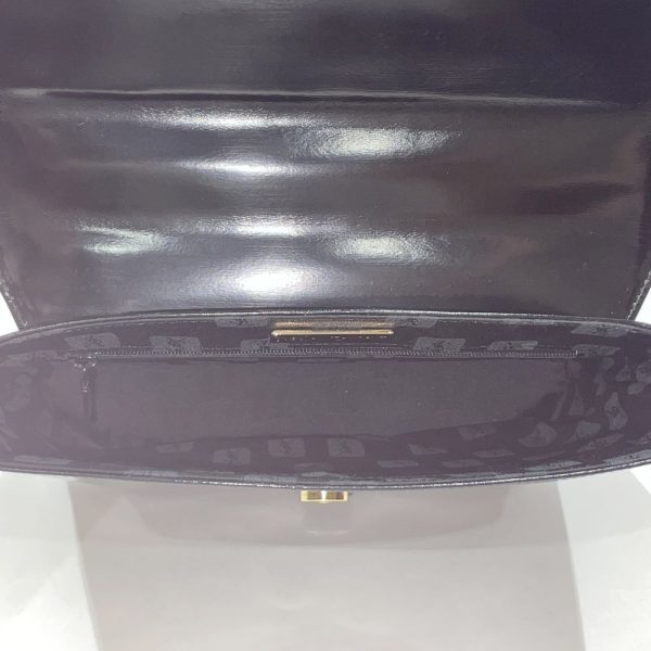 20473447 13 Yves Saint Laurent Top Handle Trapezoid Handbag Black