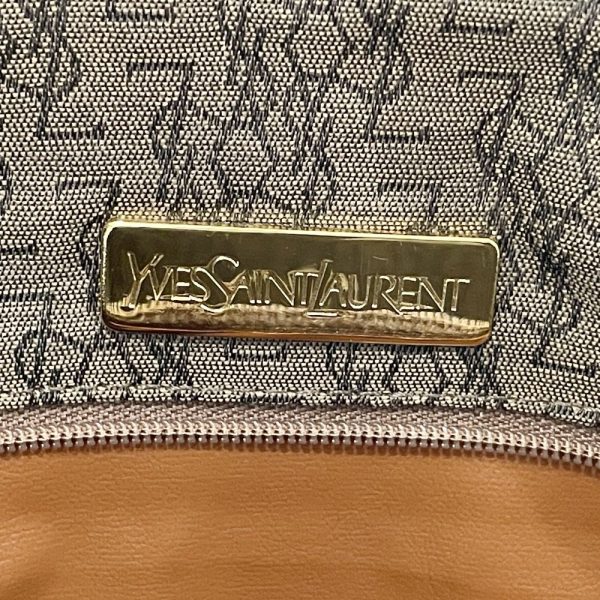 20474014 6 Yves Saint Laurent Logo Plate Side Pocket Handbag Beige