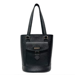 20476143 1 FENDI Baguette Black Silk with Crystal Buckle