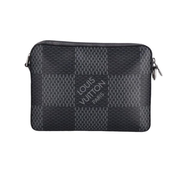 20540 2 Louis Vuitton Trio Messenger Damier Graphite Black