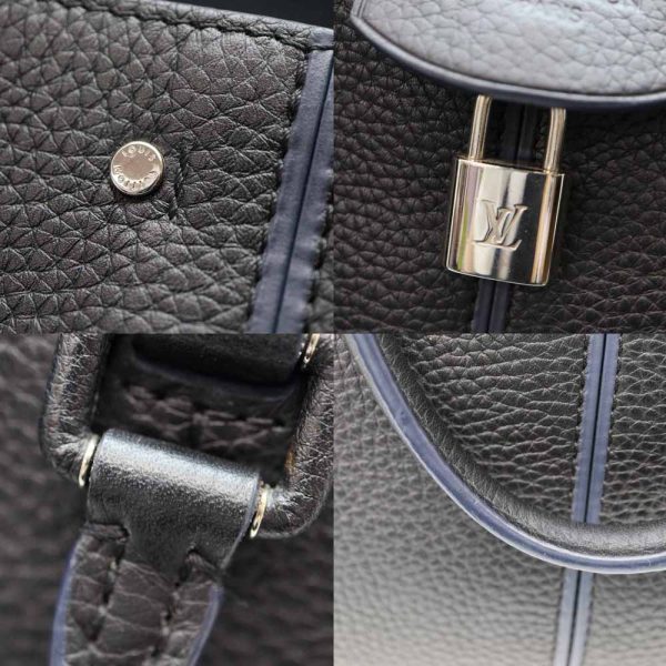 2095 8 Louis Vuitton Pernelle 2way Bag Leather Black Navy