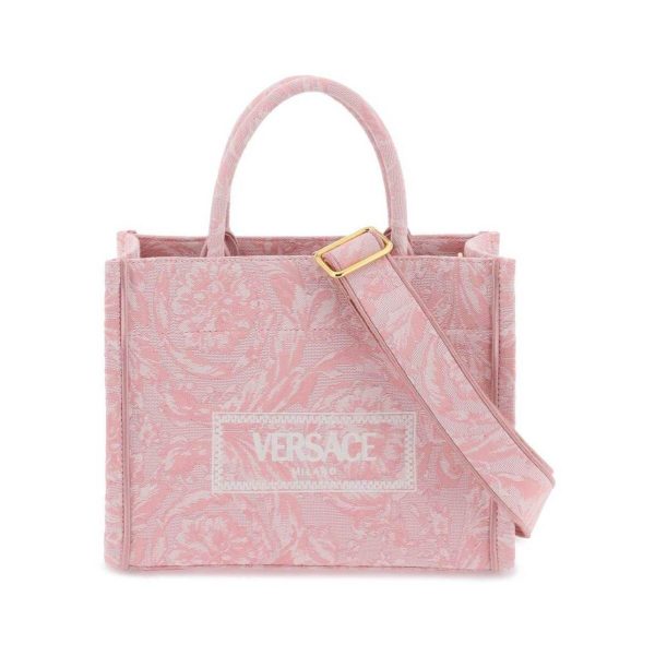 20b683272ab24a6 ik 1 Versace Athena Barocco Pink Bag Small Tote