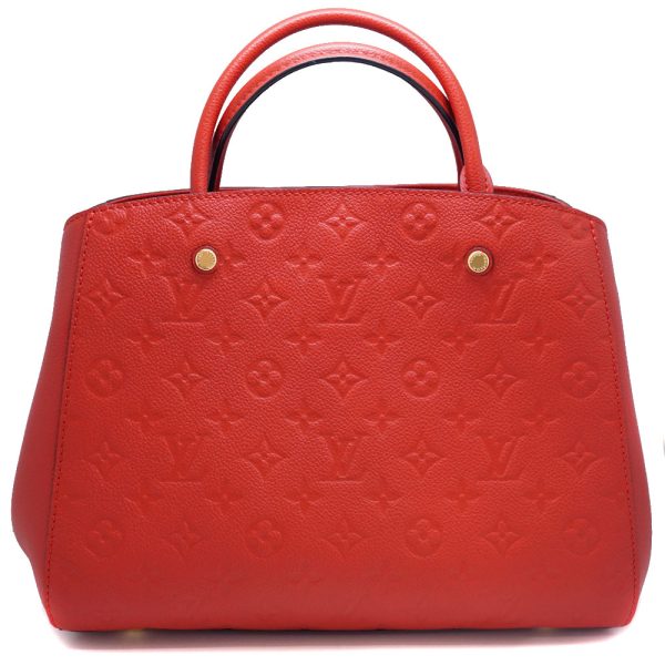 21 7290 1 Louis Vuitton Montaigne MM Shoulder Bag Red